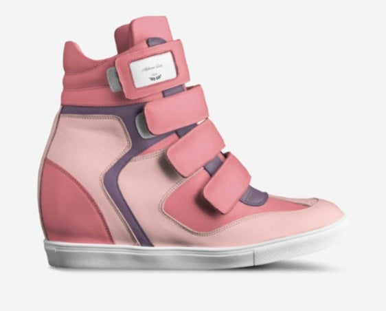 Rosa High-top Designer Sneakers