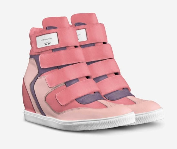 Rosa High-top Designer Sneakers