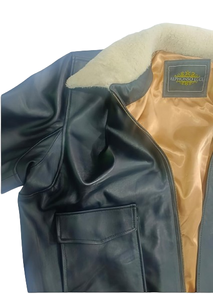 Assalire Aviator Leather Jacket